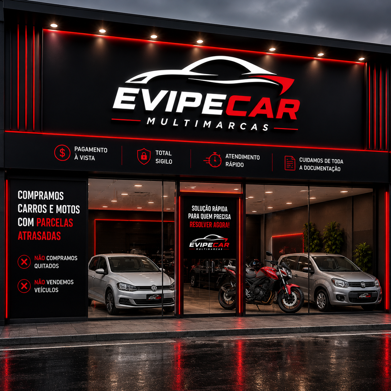 Carro premium escuro